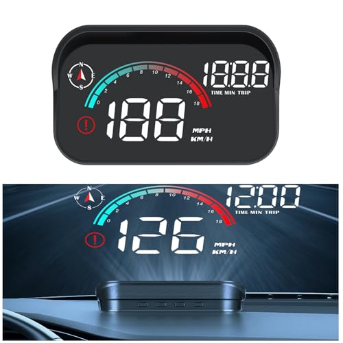 CIMIAUTO 3.5" GPS HUD Speedometer with Compass & Mileage
