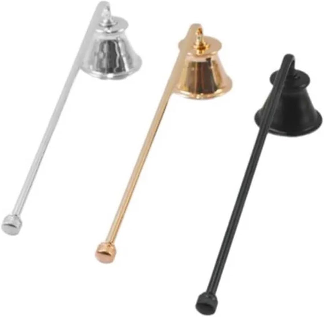Candle Snuffer 9Pcs Metal Tool Long Handle Bell Extinguisher Accessory for Putting Out Extinguish Candle Wicks Accessories