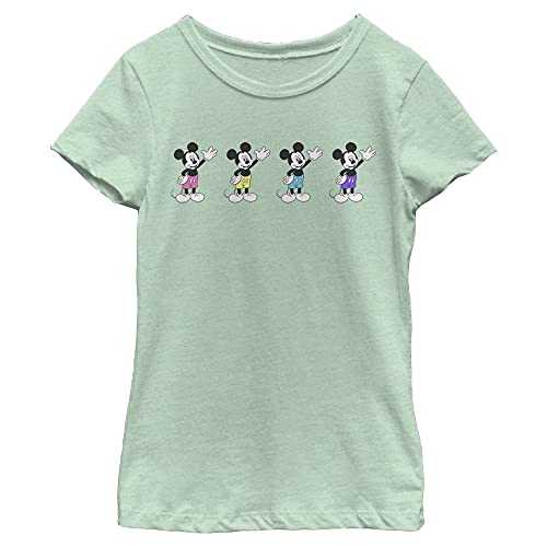 T-shirt Disney fille menthe pour un look décontracté à l'école ou au parc