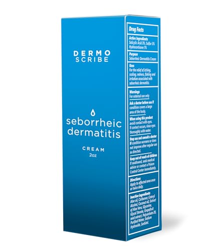 Image of Dermoscribe Seborrheic Dermatitis Cream for Itchy Skin and Eczema, 2 Oz (Pack of 3)