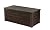 Keter Westwood 570L Storage Box, All-Weather Resin Deck Box and Stylish Outdoor Bench with Piston-Assisted Lockable Lid & Side Handles, Espresso Brown