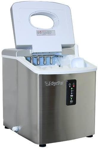 Edgestar IP210SS1 Portable Countertop Ice Maker, Stainless Steel/Silver