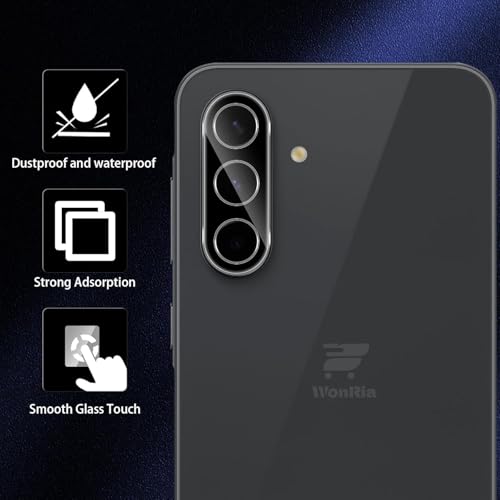 Image of WonRia Pack 1- Back Camera Lens Protector for Samsung A37 | Samsung A57 5G Camera Glass Protector Guard [3D Premium] - Black