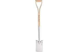 Garden Digging Spade for Nurseries, 41 Inch Stainless Steel Square Border Spade