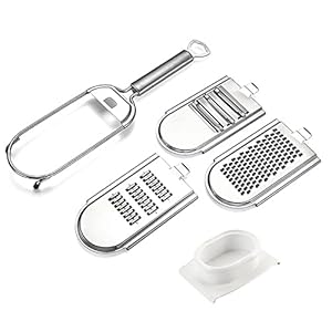4 In1 Multifunctionele Groentesnijder Roestvrijstalen Kaasraspen Multifunctionele Groentesnijder Shredder Rasp