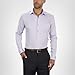 Calvin Klein Men's Slim Fit Non-Iron Herringbone Point Collar Dress Shirt, Lilac, 16.5