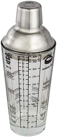 Xavax Glass Cocktail Party Shaker, 400 ml - Silver
