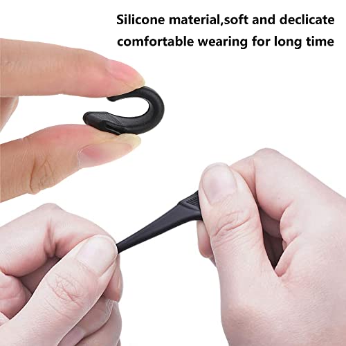 HAOBIN 20 works Silicone Non-Slip for Glasses Non-Slip Glasses Ear Hooks Glasses Temple Non-Slip Glasses Holder Silicone Comfort Silicone Glasses Holder Protection for Glasses and Sunglasses - Image 3
