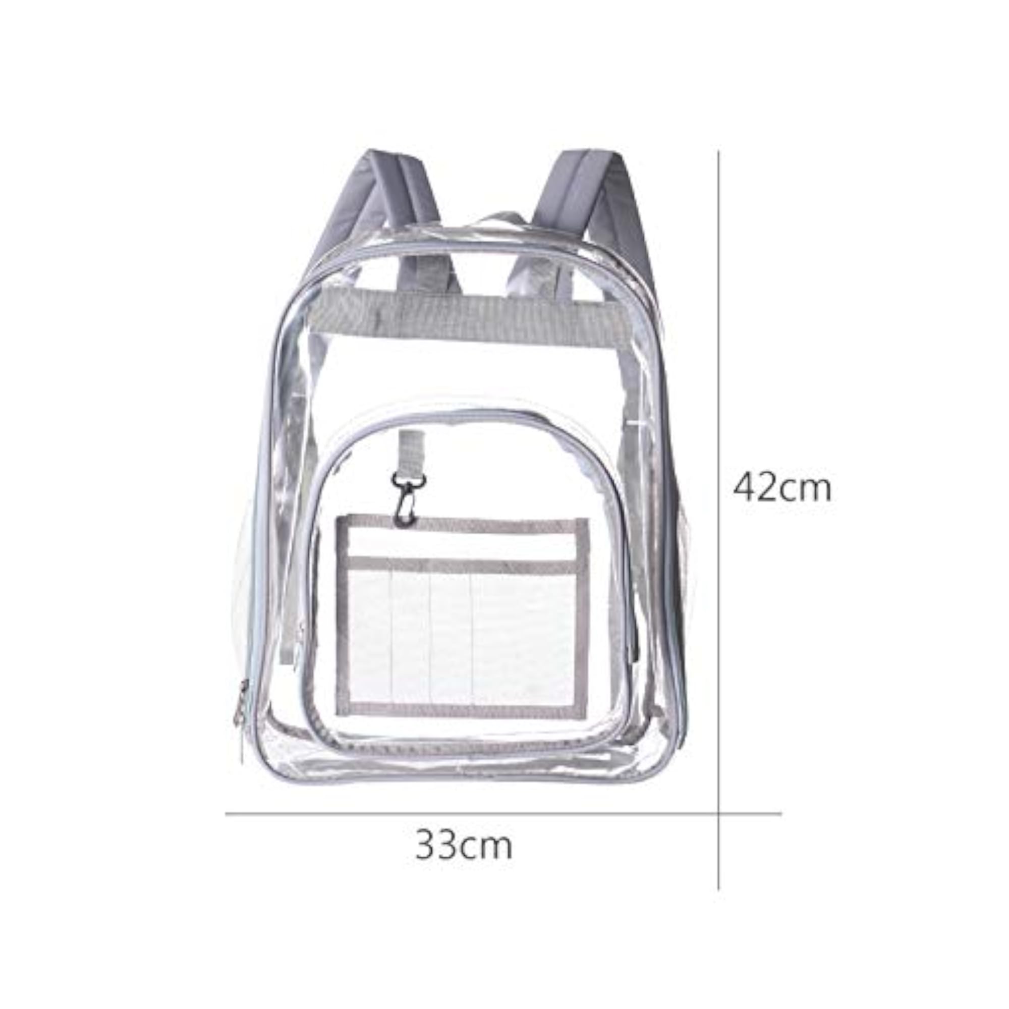 Heavy Duty Clear Backpack for Women, Transparent Bookbag