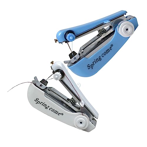 STOBOK 2 Piezas máquina de reparación de artesanía portátil equipo puntada micro portable sewing machine sewing machines herramienta de costura de mano máquina de coser herramienta Metal