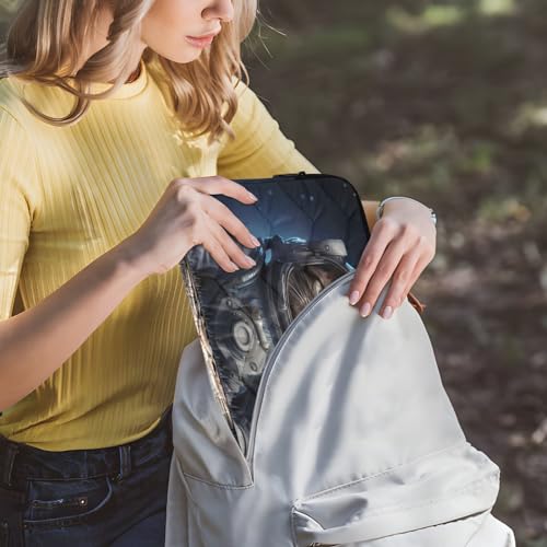 Funda para portátil 13-14 pulgadas impermeable diseño gato astronauta miniatura 6