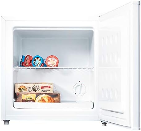 Cookology MFZ32WH Table Top Mini Freezer in White | New Metal Back, 32 Litre, 4 Star Freezer