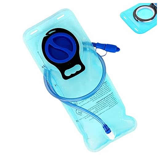HXHWKEN Vejiga de hidratación 2L Bolsa de Hidratación Sistema a Prueba de Fugas Bolsa de Agua Portátil para Mochilas para Senderismo Ciclismo Acampar Correr