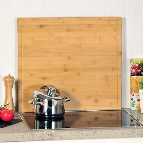KESPER | Herdabdeckplatte, Material: FSC®-zertifizierter Bambus, Maße: 56 x 50 x 3.1 cm, Farbe: Holzfarben | 58599 13 4
