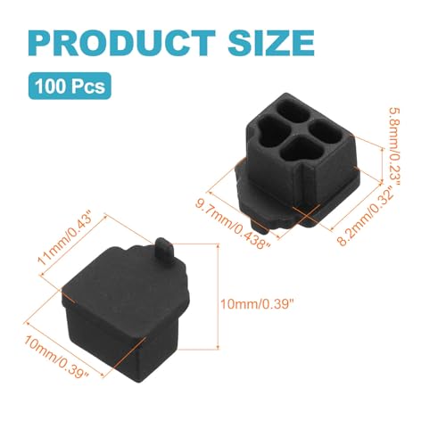 Tapas protectoras de silicona RJ11 para mantener limpio su router doméstico e impresora digital 2