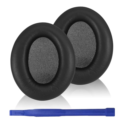 Image of WH-1000XM3 Replacement Ear Pads, Softer Protein Leather Ear Pads Cushions for Sony WH-1000XM3(WH1000XM3) Noise Canceling Headphones with High-Density Mmory Foam, Added Thickness (Black)