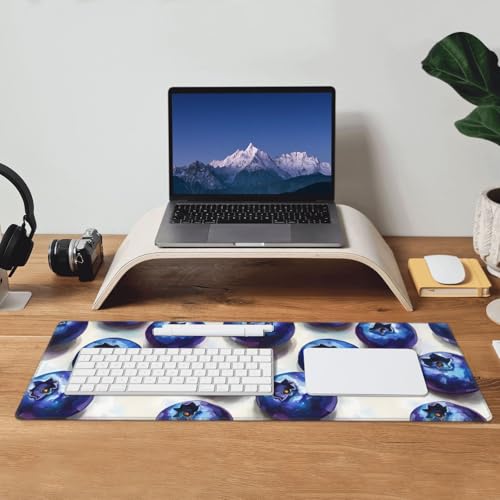 Tapis de souris de jeu grand format imprimé myrtille pour PC - 7