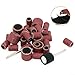 Aluminum Oxide Sanding Drum Kit for Rotary Tools, Self-Expanding Rubber Mandrel with Abrasive Sleeves, Small and Large Sanding Drums, Metal Polishing and Wood(Big circle)