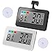 Produktbild LUNEKUCK 2er Kühlschrank Thermometer Luftfeuchtigkeitsmessgerät LCD Digital Thermometer Hygrometer für Kühlschrank Aquarium Raum Gefrierschrank Thermometer Luftfeuchtigkeitsmesser für Lnnen & Außen