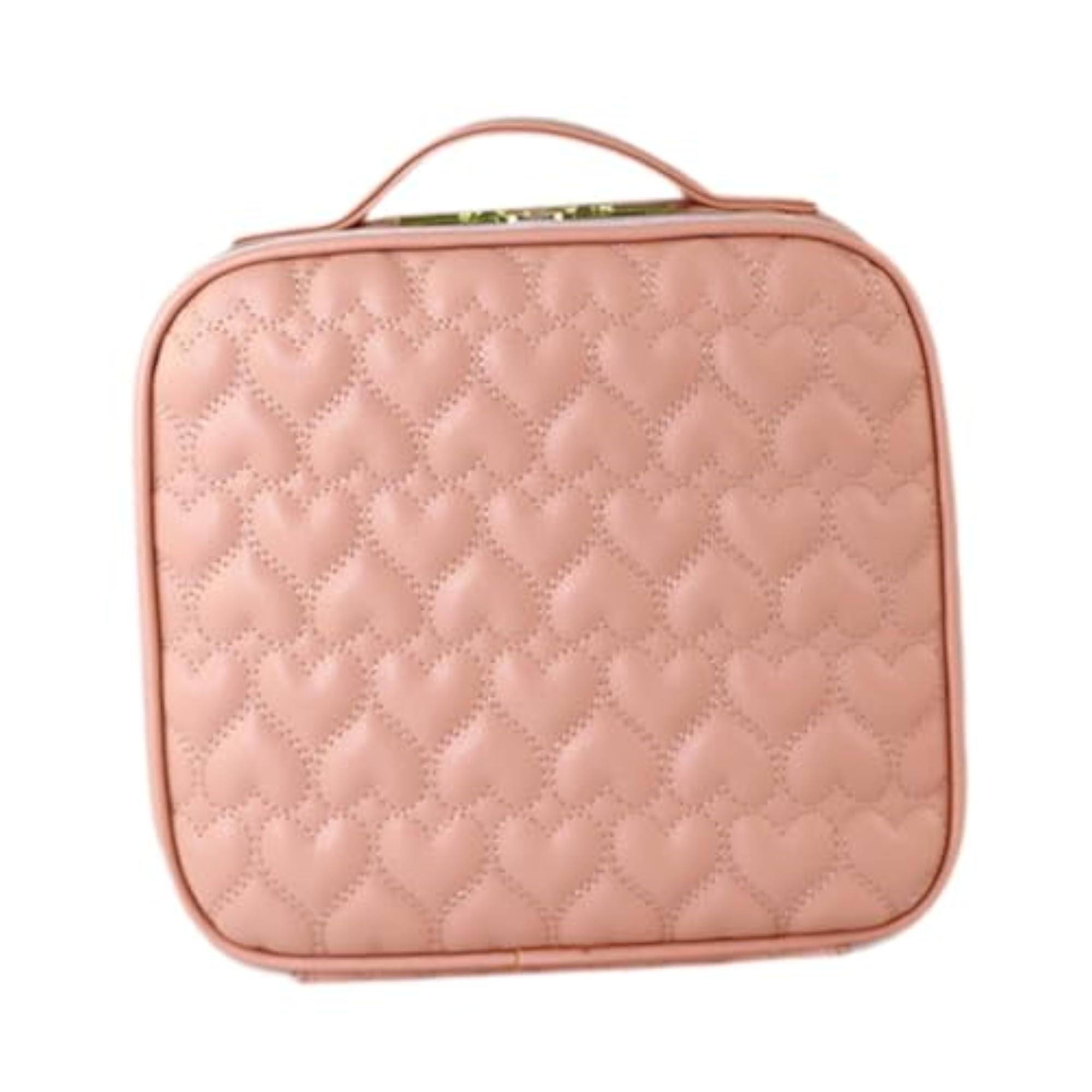 Makeup Case with Carry Handle Travel Toiletry Bag for Lipstick Brushes