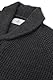 Xact Herren Waffle Knit Cardigan mit Schalkragen aus Wolle-Mischung (Waffle - Dark Grey Marl) L