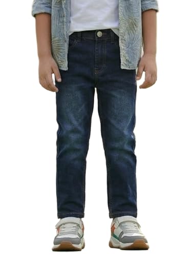 Image of Urbano Juniors Boy's Slim Fit Mid Rise Washed Denim Jeans Stretch