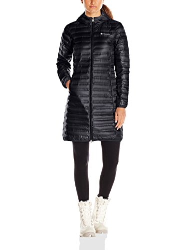Columbia Sportswear Women's Flash Forward Long Down Jacket, Black, Small