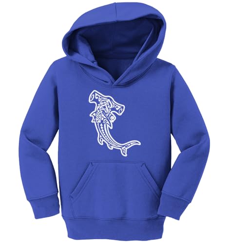 Haase Unlimited Tribal Hammerhead Shark - Sharks Attack Toddler/Youth Fleece Hoodie2