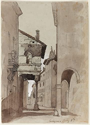Tableau Rue de Bologne par John Ruskin, affiche impression d'art évocatrice