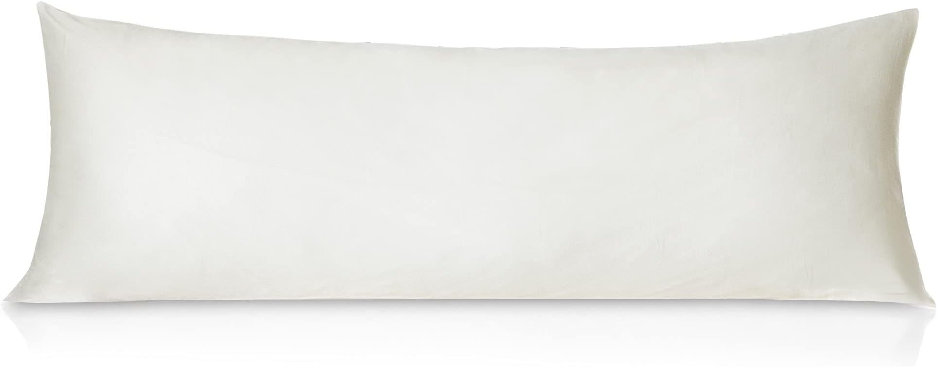 Leeden 100% Cotton Body Pillow Cover, 800 Thread Count 21x54 Soft Breathable Long Body Pillow Pillowcase, Off-White