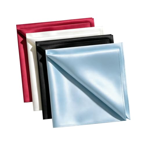 Image of DAISYSILK Pocket Squares for Men, 100% Mulberry Silk Pocket Square, Luxury Men's Pocket Square for Suits & Tuxedos
