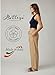 Bottega Campanini Women’s 100% Linen Pants – Made in Italy – One Size Fits All – Lightweight, Breathable, High-Waisted Trousers – Elegant & Relaxed Fit for Summer. (Beige)