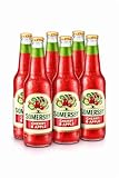 Somersby Cherry Apfel Bier Getränk – 6 x 0,4 l Flaschen | Fruchtiger Apfel-Kirsch Cider Mix | Erfrischendes Sommergetränk | Leicht prickelnd & süß | Ideal für Party, Grillen & Sommerabende