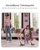 Vexilar V10PRO Akku Staubsauger Kabellos 45Mins/45KPA/450W, Akkustaubsauger mit Geen LED, 6-in-1 Ultraleicht Kabelloser Staubsauger, Super Leise für Teppich,Hartboden und Tierhaare – Ansicht 7