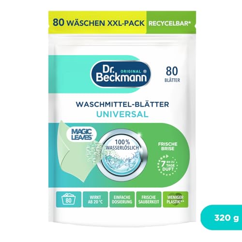 Dr. Beckmann Waschmittel-Blätter Universal | Wasserlöslich | 80 Blätter – Ansicht 3