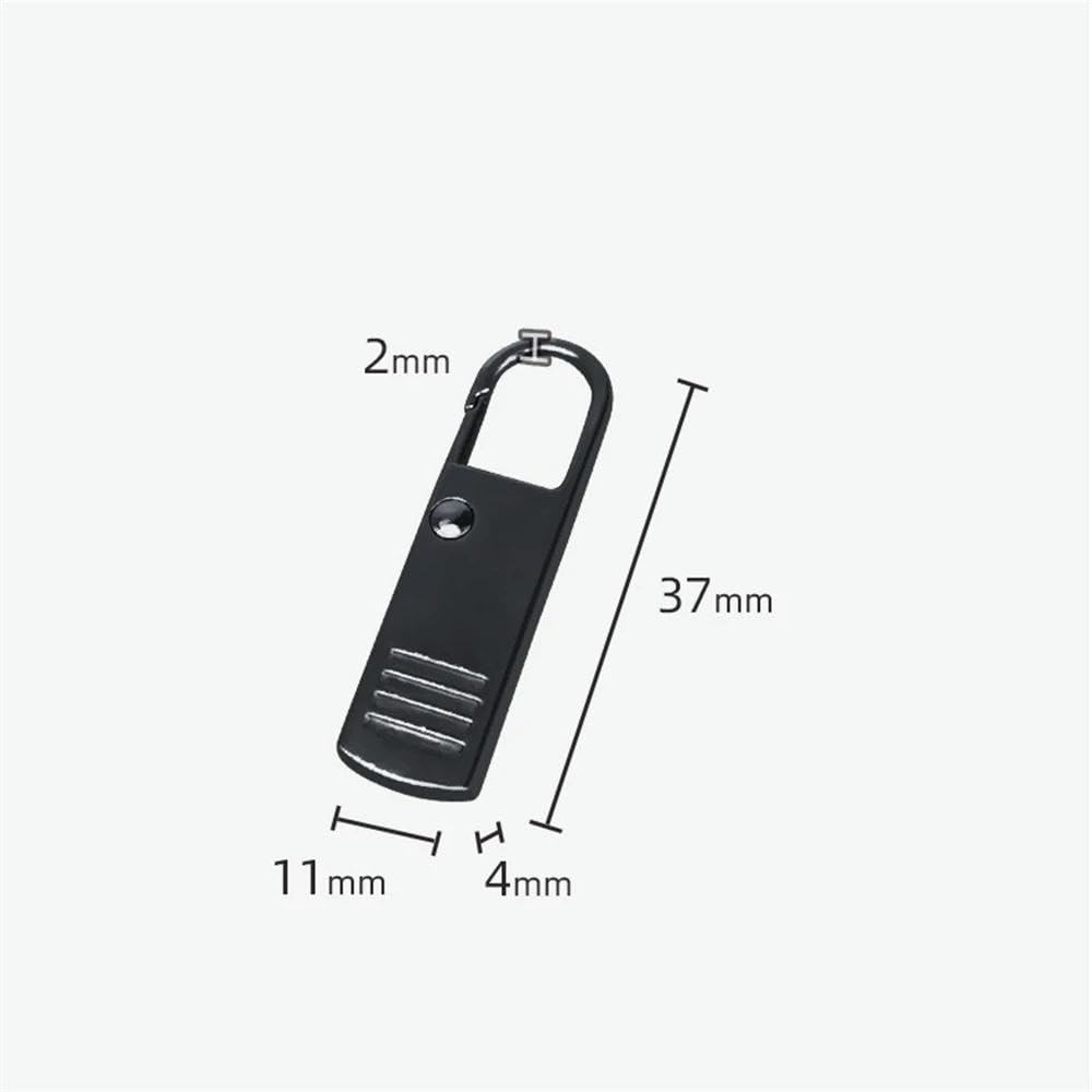 100 Uds tirador de cremallera de repuesto tirador de cremallera instantáneo desmontable para equipaje ropa mochilas abrigo DIY costura cabeza de cremallera-aleatorio