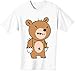 T-shirt da uomo con orso molto duro! bianco M