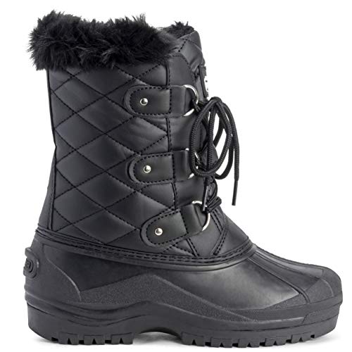 POLAR Womens Mid Calf Mountain Walking Tactical Waterproof Boots4