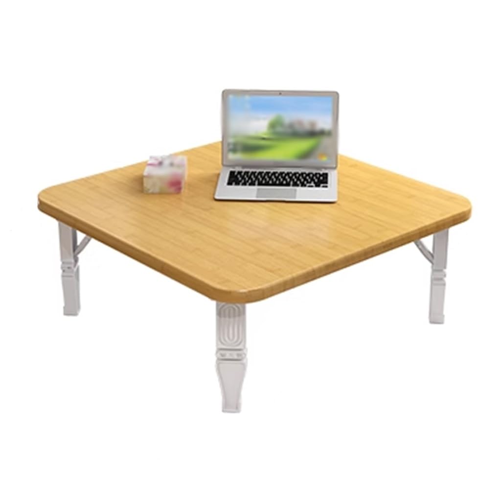 Table basse japonaise carrée pliante compacte bois chambre salon
