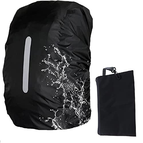 Funda Impermeable para Mochila,Bolso Protector de Lluvia,Funda Lluvia para Mochilas,Reflectante Protector de Lluvia,Cubierta Impermeable Mochila para Viajes Camping Senderismo Excursionismo,Equitación Cover