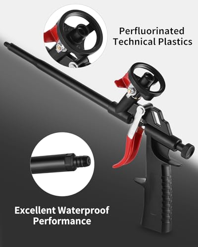 Zawaer Schaumpistole, Teflon-beschichtete Bauschaumpistole, Metall Pistolen Körper sind nicht leicht zu blockieren und leicht zu reinigen, Geeignet für, Bauschaum, Pistolenschaum，Montageschaum usw