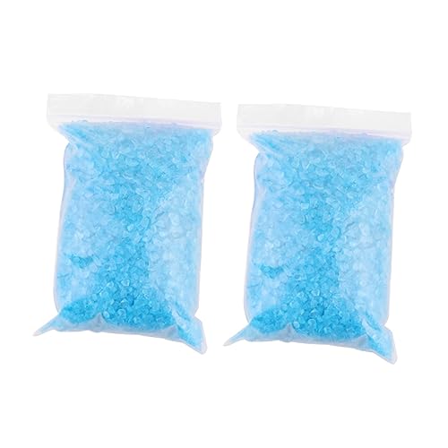 Cabilock 2pcs Glass Colored Sand Aquatic Decor Micro Landscape Freshwater Fish Tank Decorative