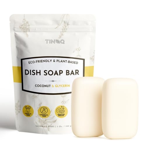TINOQ Solid Dish Soap Bar for Sensitive Skin – Organic