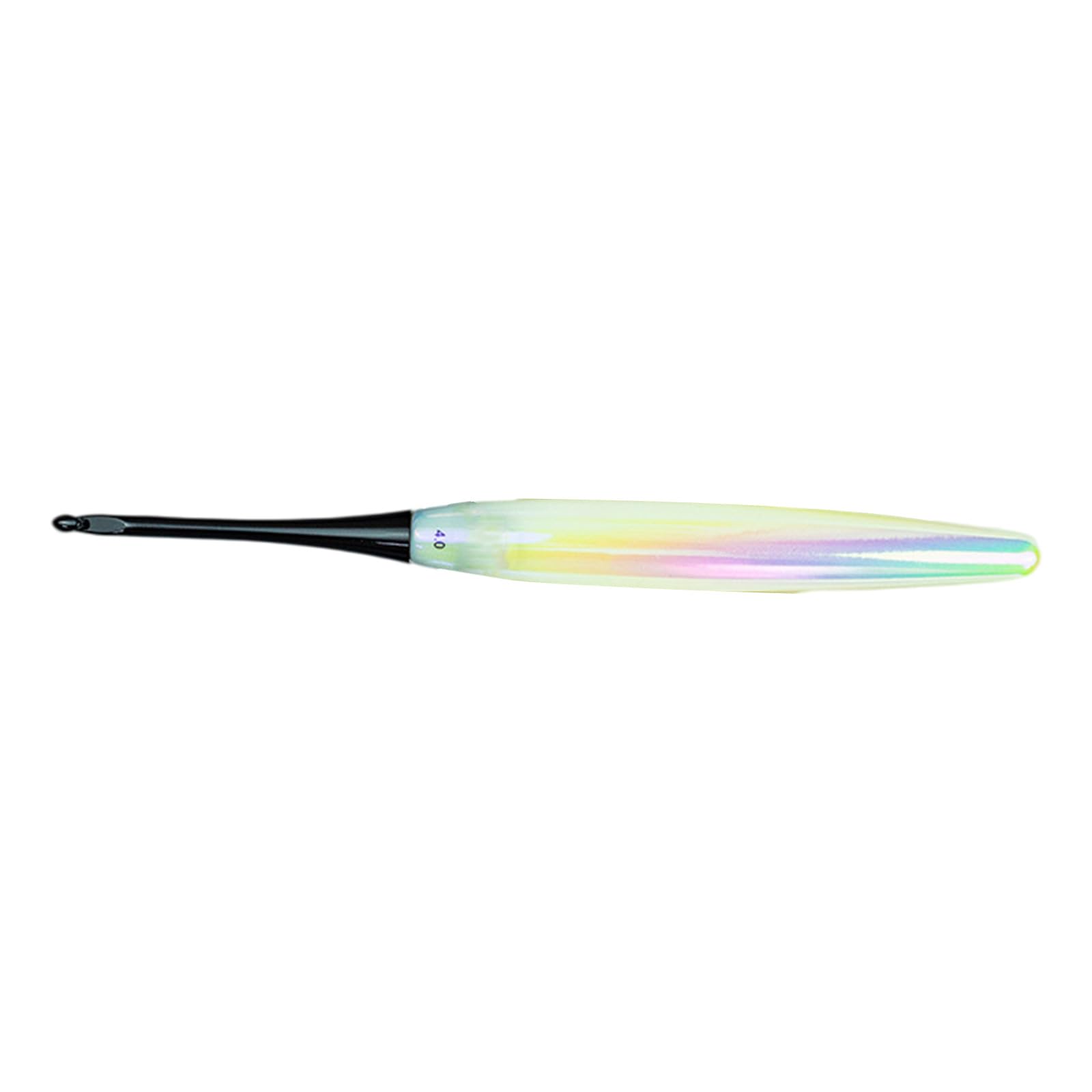 Msioytog 4.0Mm Ergonomic Acrylic Handle Crochet Hook With Aluminium Hook Tip Gip Crochet Needle For Sweater Scarves Knitting Comfortable Hold Tool