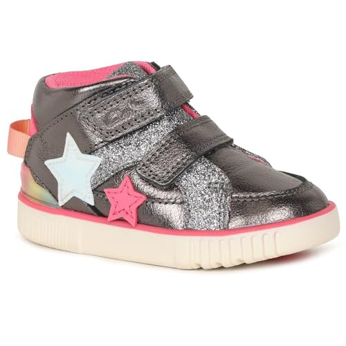 Image of Clarks Oslo Play T Girls First Boots 4 Gunmetal
