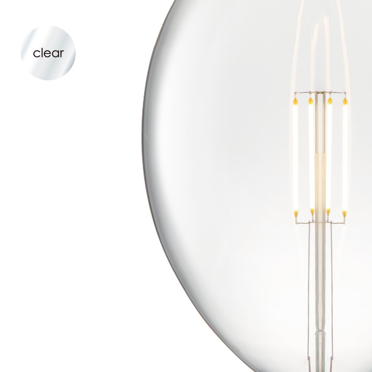 Home Sweet Home Edison Vintage E27 | LED-Filament-Leuchtmittel Carbon | G180 Oval LED-Lampe | Klar | Dimmbar | 4W 440lm 3000K | warmweißes Licht | für E27-Fassungen