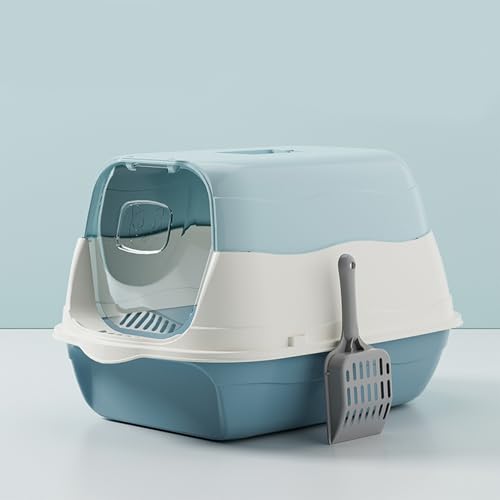Caja de arena para gato grande con tapa y pala miniatura 3