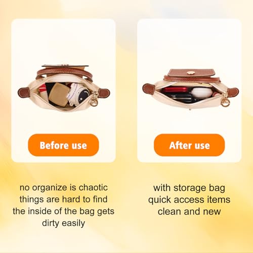Image of 2Sets Shoulder Strap for Longchamp Bag Women, Purse Organizer, No-Punch Length Adjustable Leather Replacement Strap
