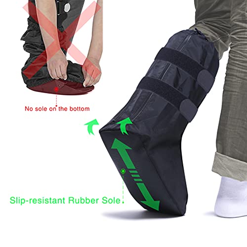 Life-C Walking Boot Cover Medical Cast Fracture Orthopedic Brace Leg Foot Support With Sole High Tall Black M #TOP4