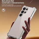 Hually Clear Case for Sumsung Galaxy S25 Ultra (6,9 inch), Transparent TPU Shockproof, Drop-proof Ultra-thin and Ultra-light, Four-corner Air Cushion Protective Cover for Sumsung Galaxy S25 Ultra - Image 7